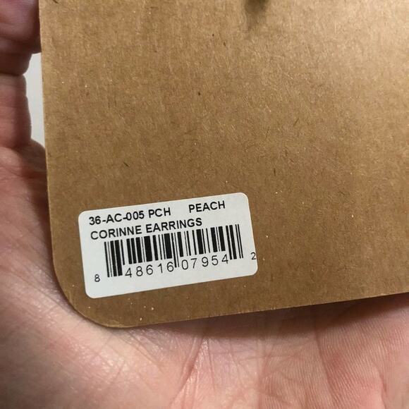 Shiraleah Chicago jewelry - Anthropologie - Corinne Earrings in peach gold NEW - Picture 4 of 5